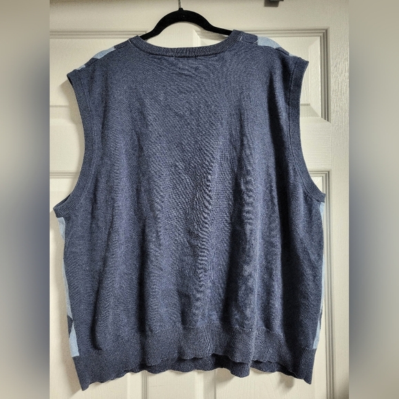 Saddlebred Men's Blue Argyle Sweater Vest Size XXL - Picture 3 of 4